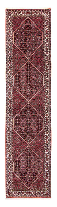 Loper Perzisch tapijt - Bijar - 350 x 83 cm - donkerrood