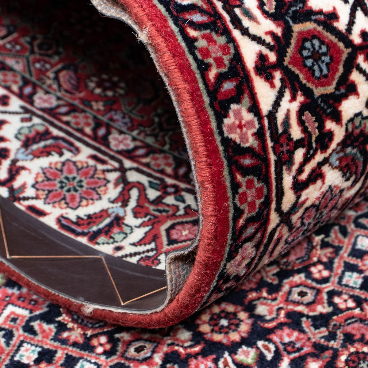 Loper Perzisch tapijt - Bijar - 350 x 83 cm - donkerrood