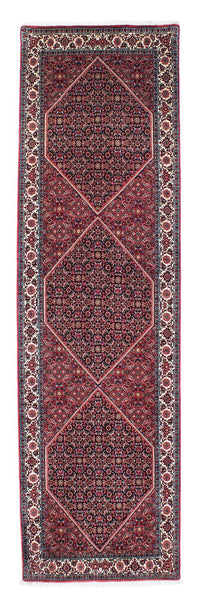 Loper Perzisch tapijt - Bijar - 291 x 84 cm - donkerrood