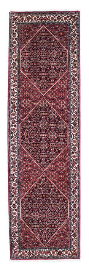 Loper Perzisch tapijt - Bijar - 291 x 84 cm - donkerrood