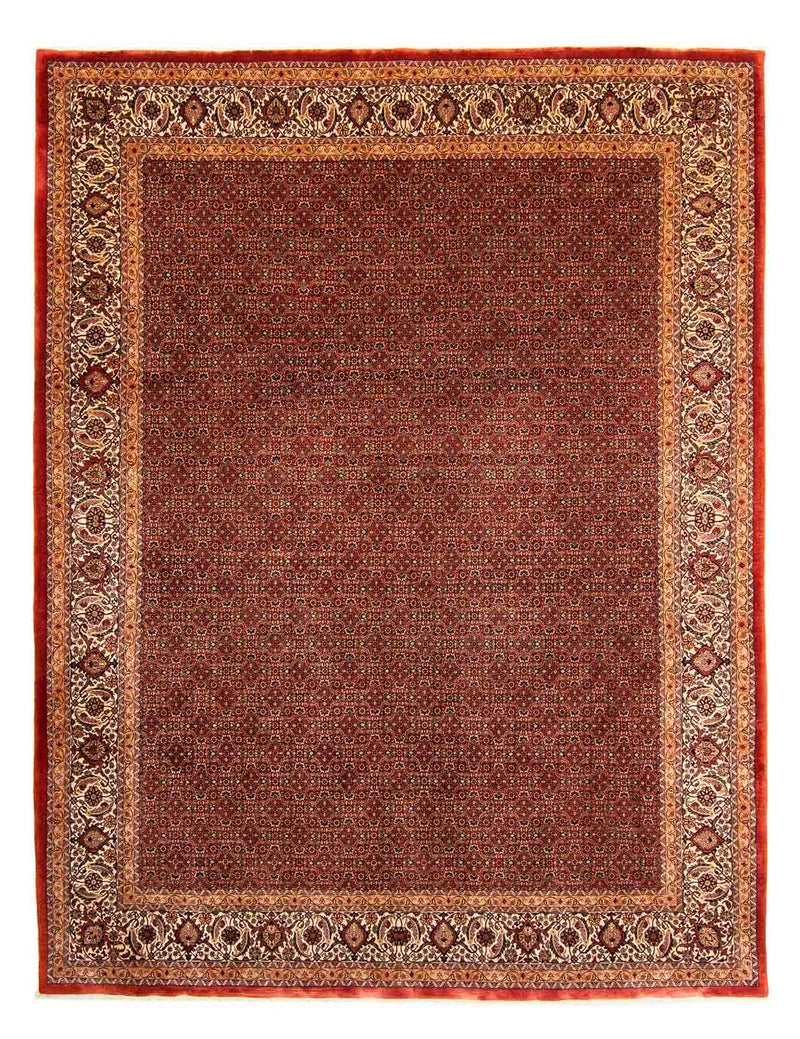Perzisch tapijt - Bijar - 384 x 300 cm - donkerrood