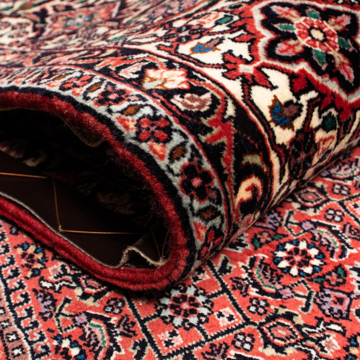 Perzisch tapijt - Bijar - 251 x 202 cm - donkerrood