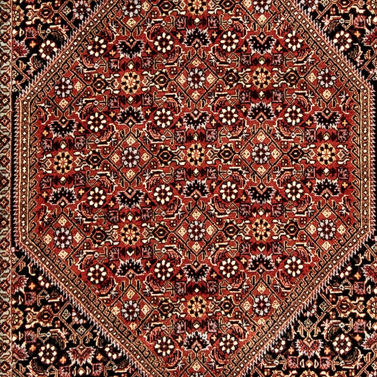 Loper Perzisch tapijt - Bijar - 292 x 83 cm - veelkleurig