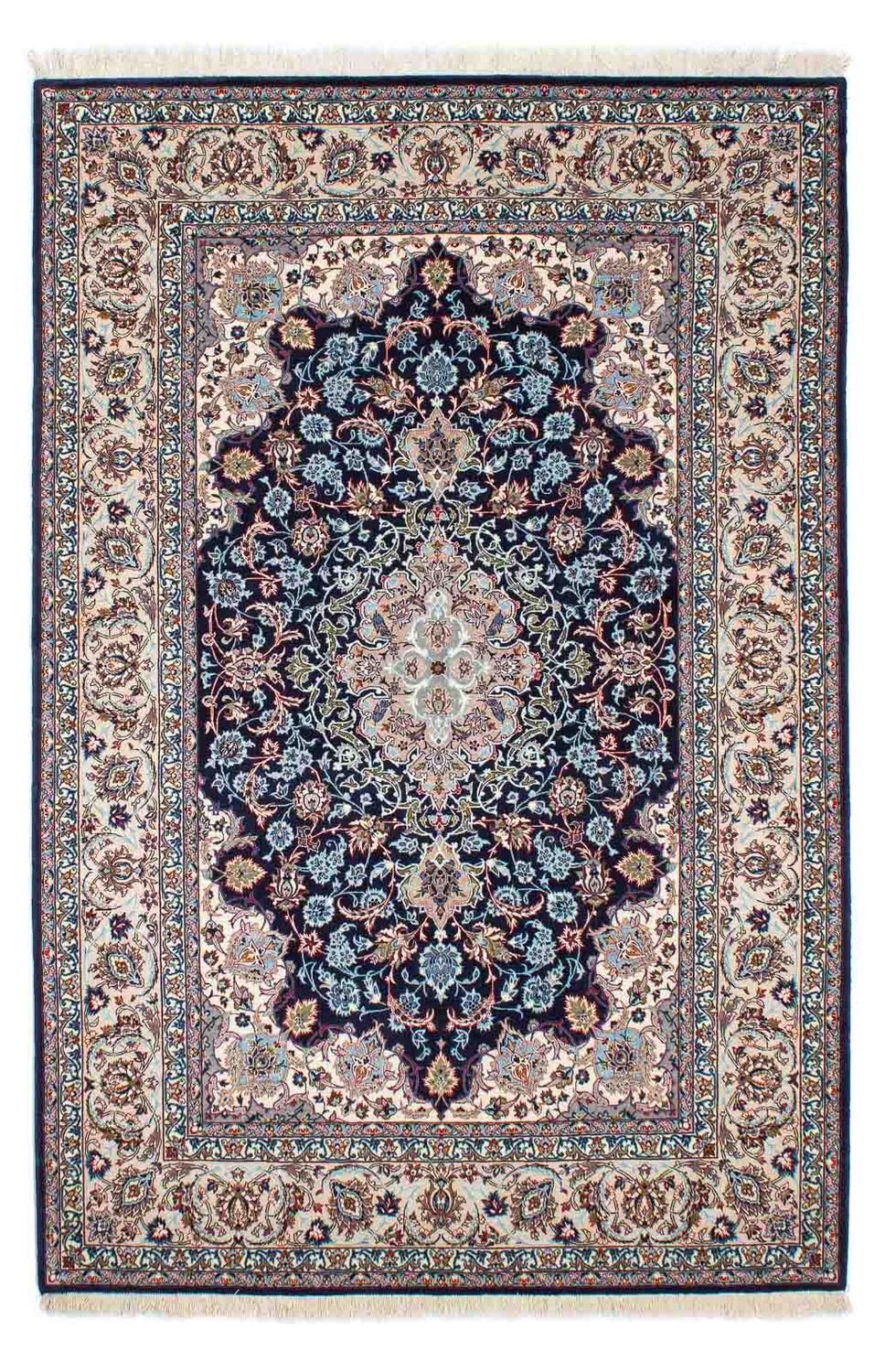 Perzisch tapijt - Isfahan - Premium - 226 x 149 cm - donkerblauw