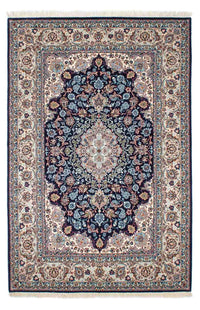 Perzisch tapijt - Isfahan - Premium - 226 x 149 cm - donkerblauw
