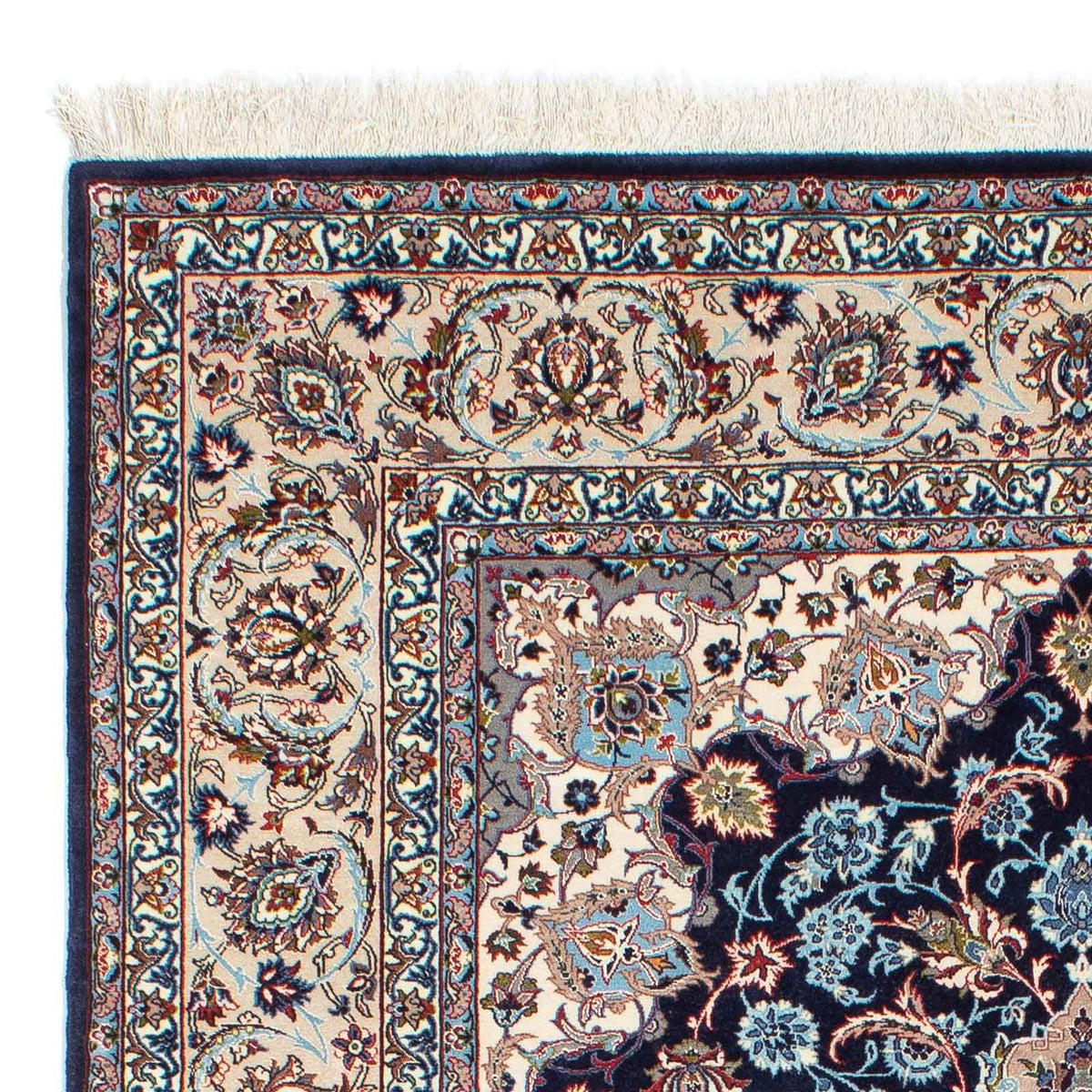 Perzisch tapijt - Isfahan - Premium - 226 x 149 cm - donkerblauw