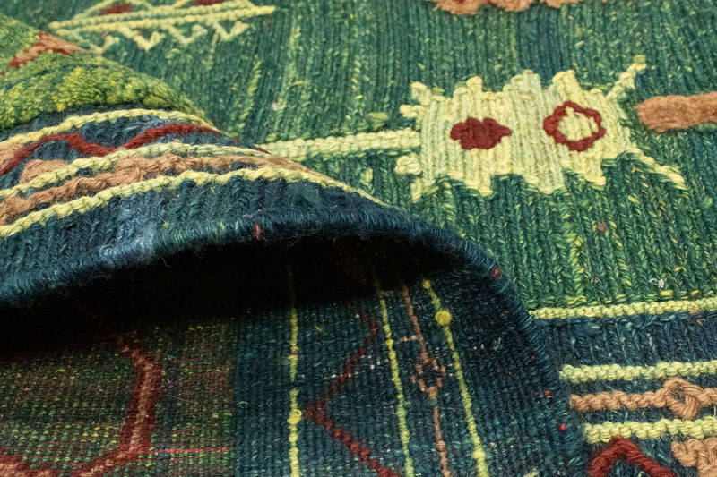 Kelim tapijt - Oosters - 205 x 147 cm - groen