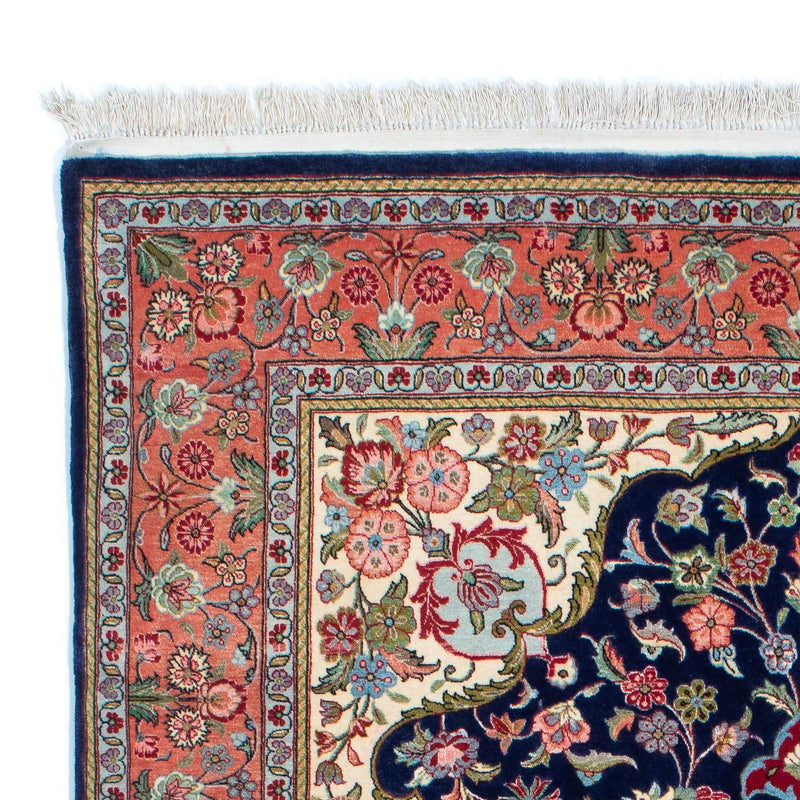 Perzisch tapijt - Ghom - 215 x 139 cm - donkerblauw