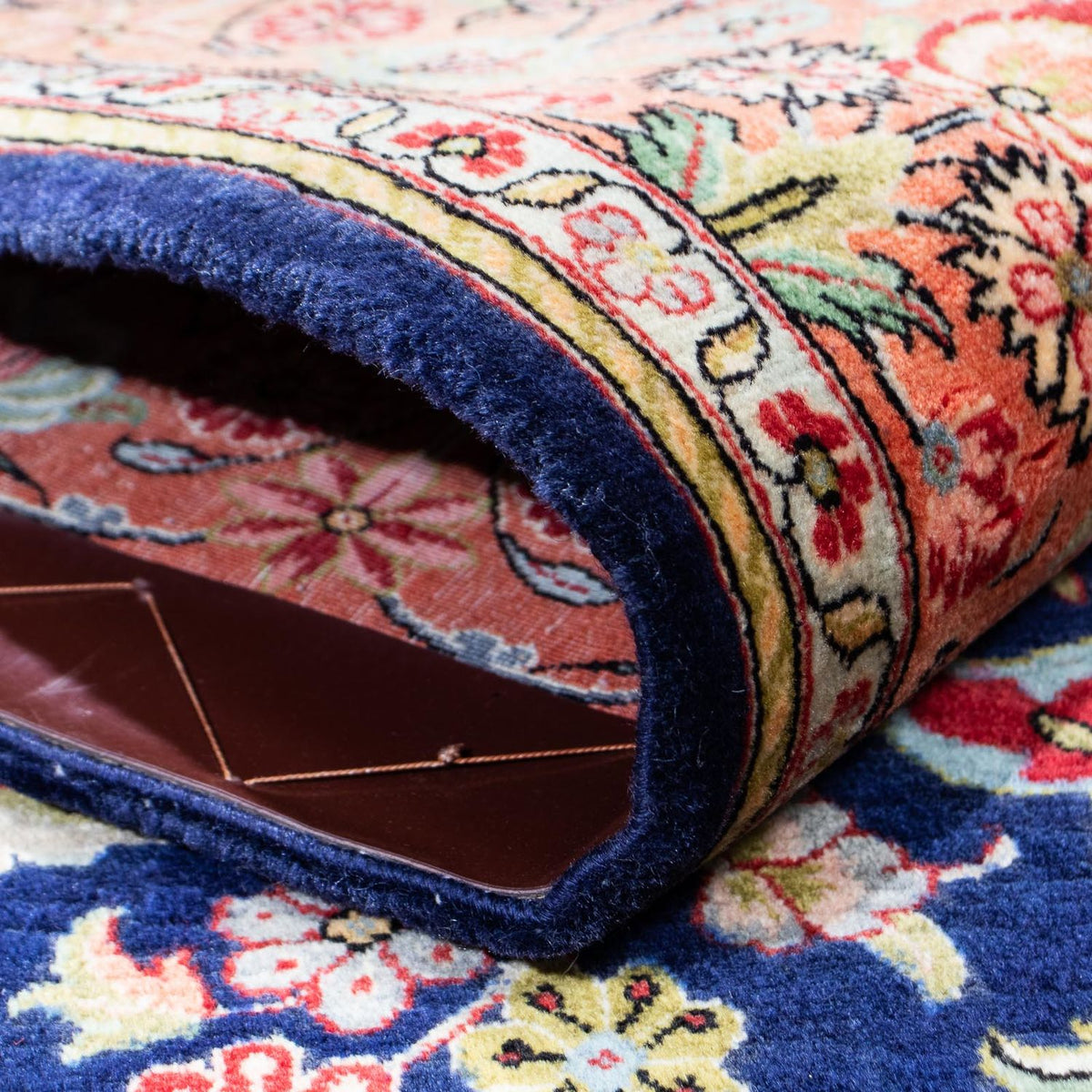 Perzisch tapijt - Ghom - 215 x 139 cm - donkerblauw