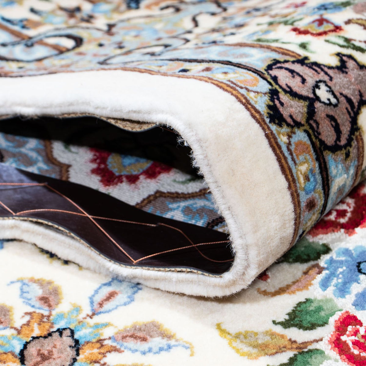 Perzisch tapijt - Ghom - 207 x 137 cm - beige