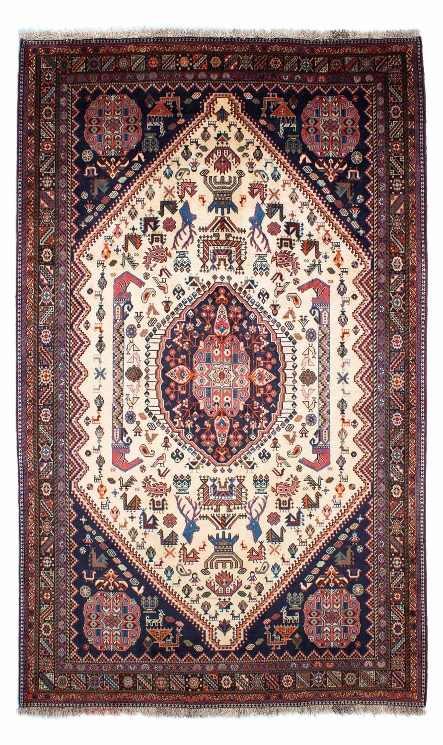Gabbeh Tapijt - Kashkuli Perzisch - 263 x 158 cm - beige