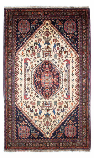 Gabbeh Tapijt - Kashkuli Perzisch - 263 x 158 cm - beige