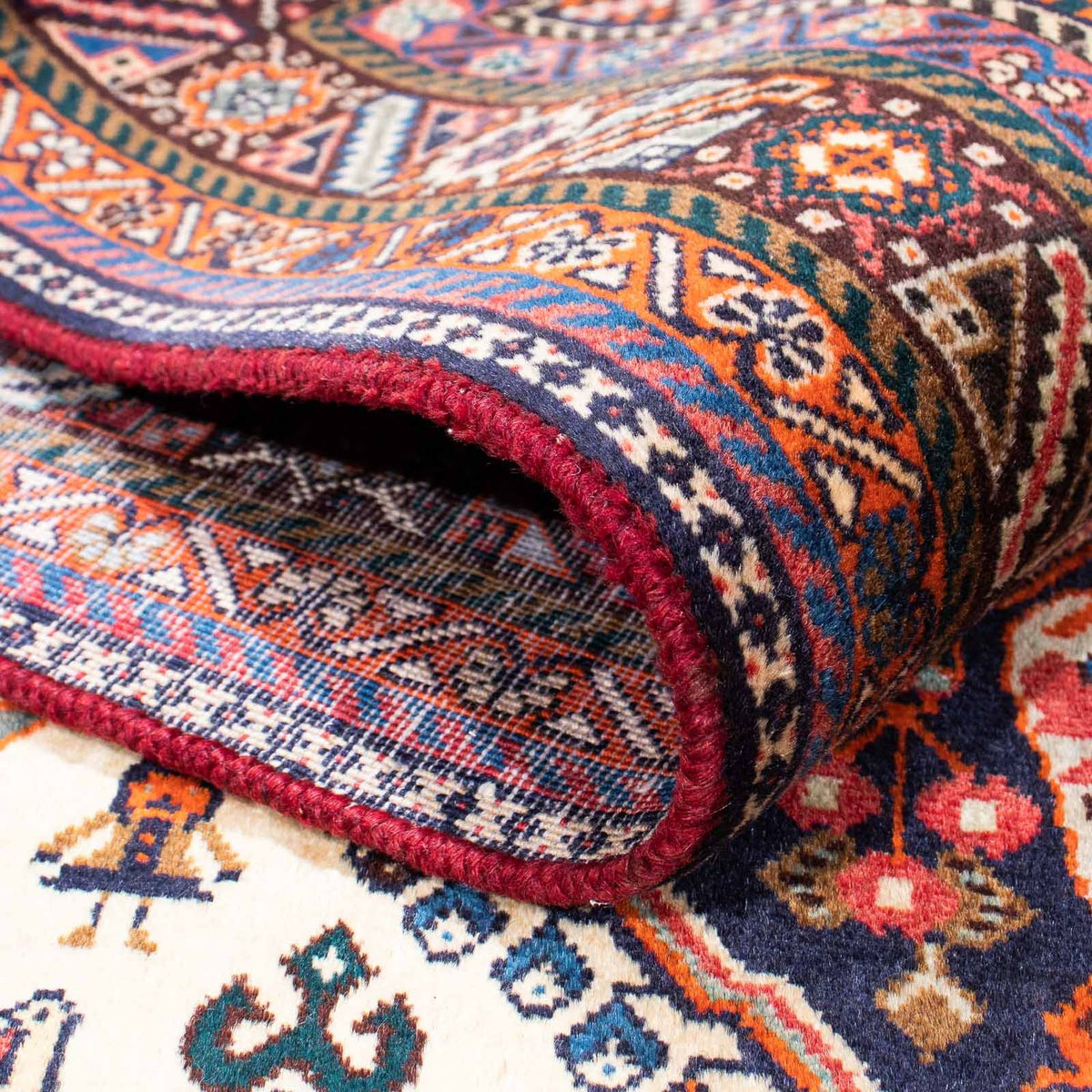 Gabbeh Tapijt - Kashkuli Perzisch - 263 x 158 cm - beige