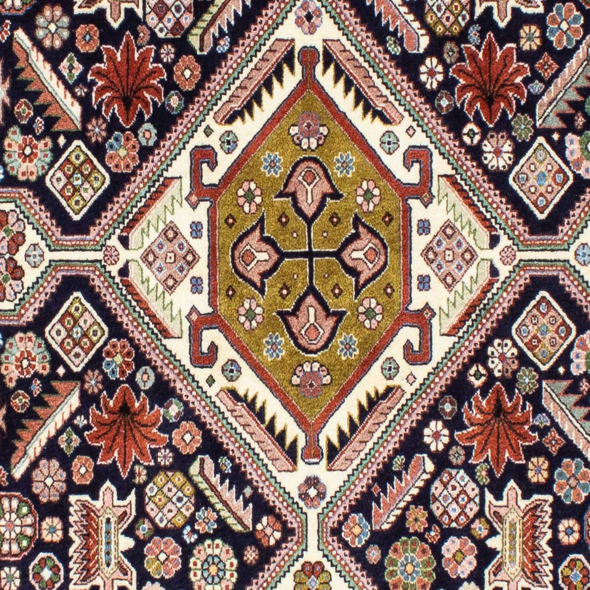 Gabbeh Tapijt - Kashkuli Perzisch - 227 x 145 cm - donkerblauw