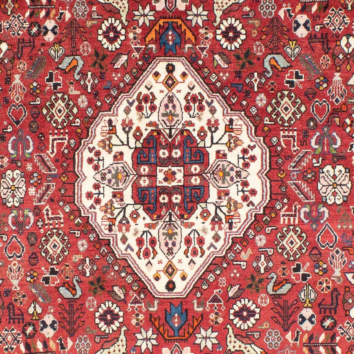 Gabbeh Tapijt - Kashkuli Perzisch - 247 x 157 cm - donkerrood