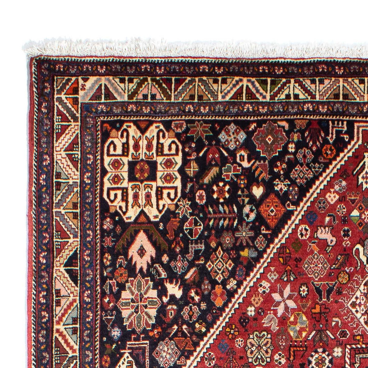 Gabbeh Tapijt - Kashkuli Perzisch - 247 x 157 cm - donkerrood