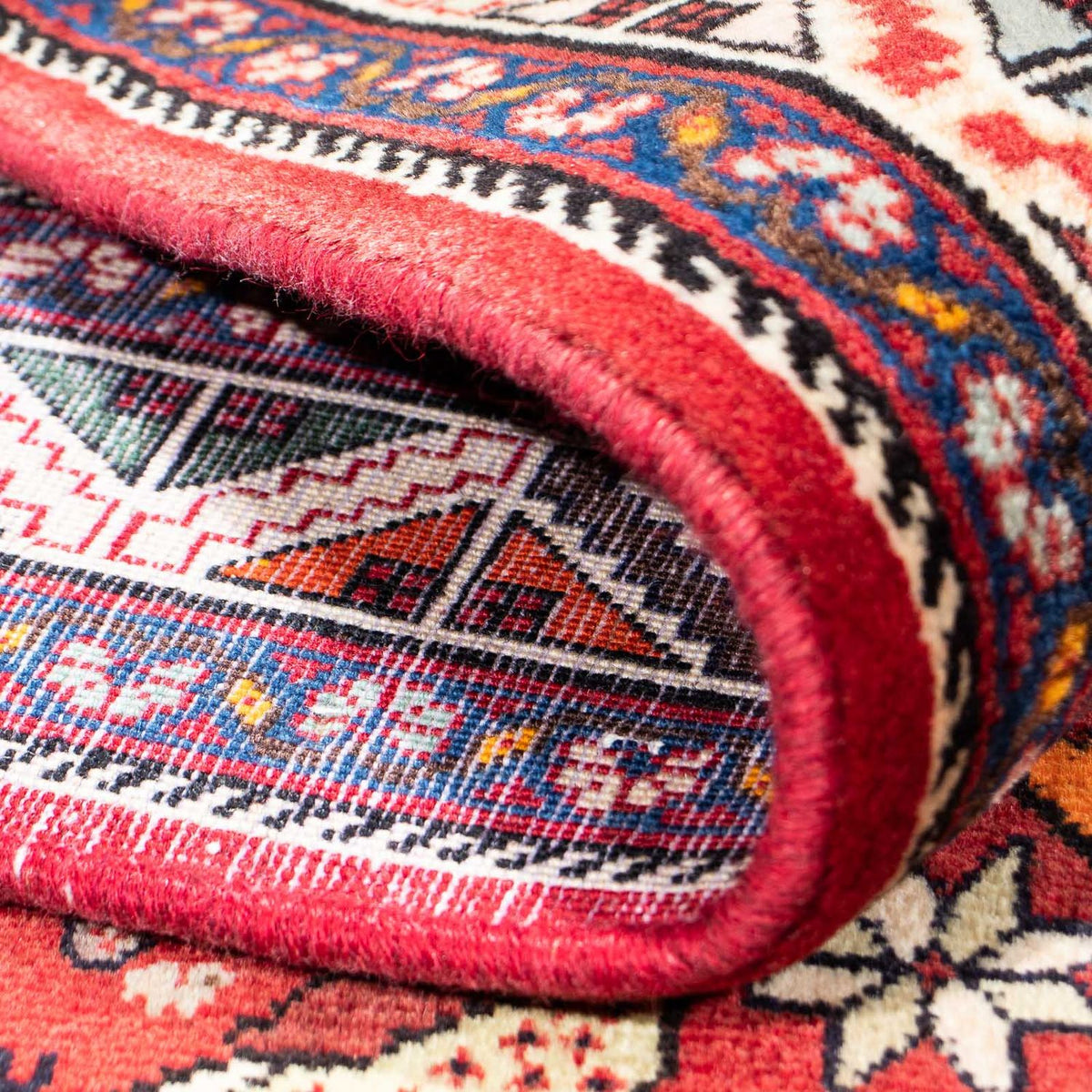 Gabbeh Tapijt - Kashkuli Perzisch - 247 x 157 cm - donkerrood