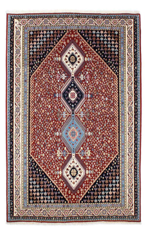 Gabbeh Tapijt - Kashkuli Perzisch - 225 x 139 cm - donkerrood
