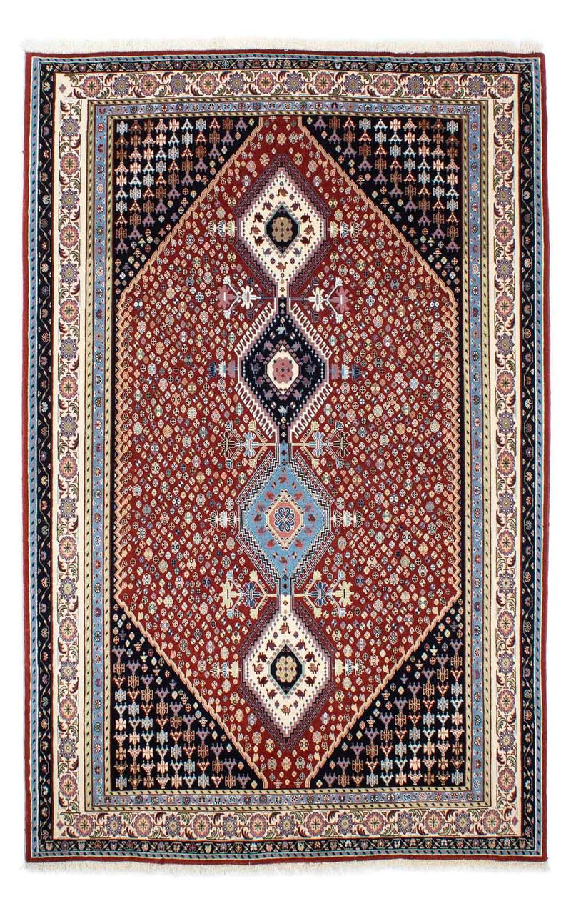Gabbeh Tapijt - Kashkuli Perzisch - 225 x 139 cm - donkerrood