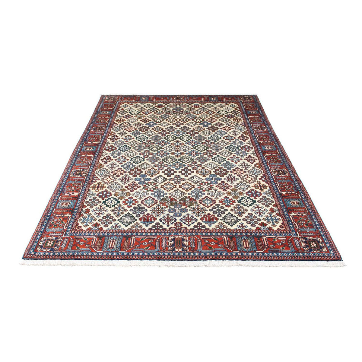 Gabbeh Tapijt - Kashkuli Perzisch - 241 x 159 cm - beige
