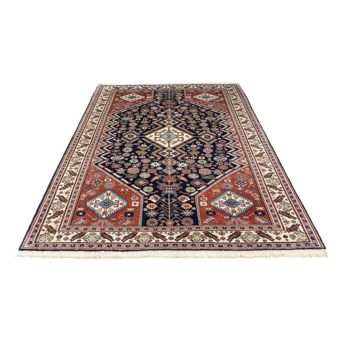 Gabbeh Tapijt - Kashkuli Perzisch - 250 x 152 cm - donkerblauw