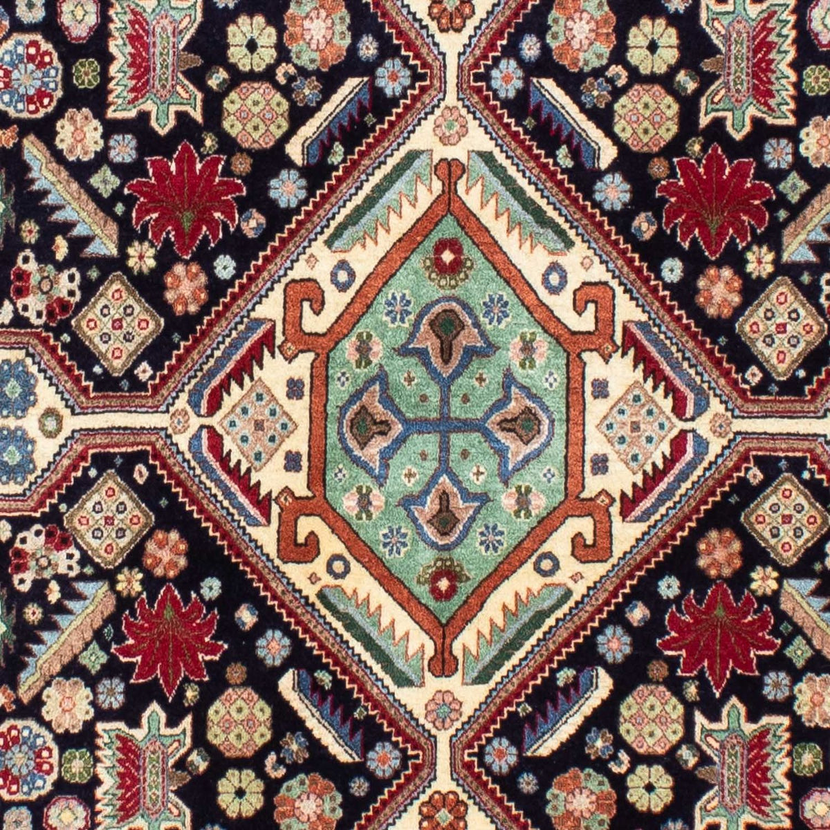 Gabbeh Tapijt - Kashkuli Perzisch - 213 x 141 cm - donkerblauw