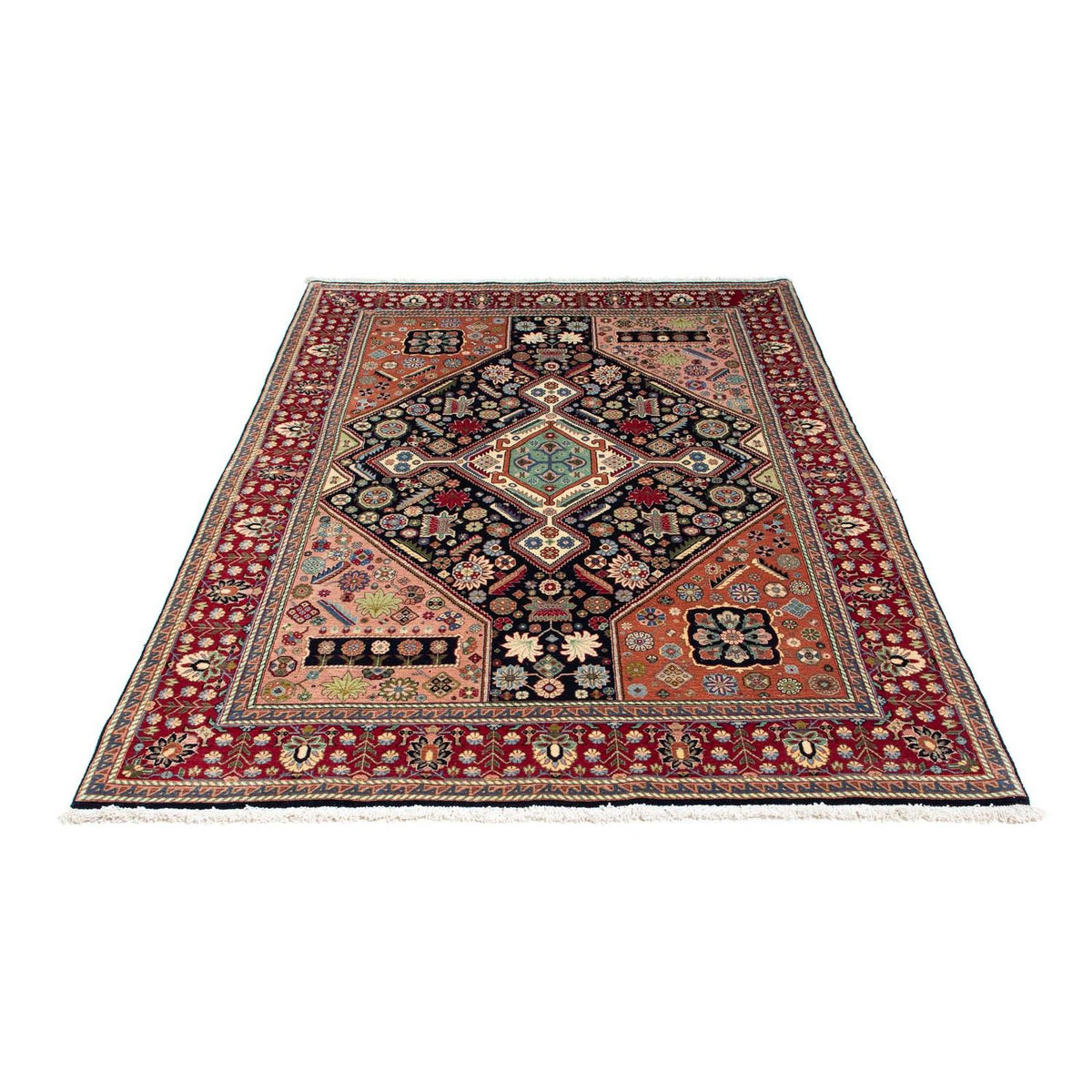 Gabbeh Tapijt - Kashkuli Perzisch - 213 x 141 cm - donkerblauw