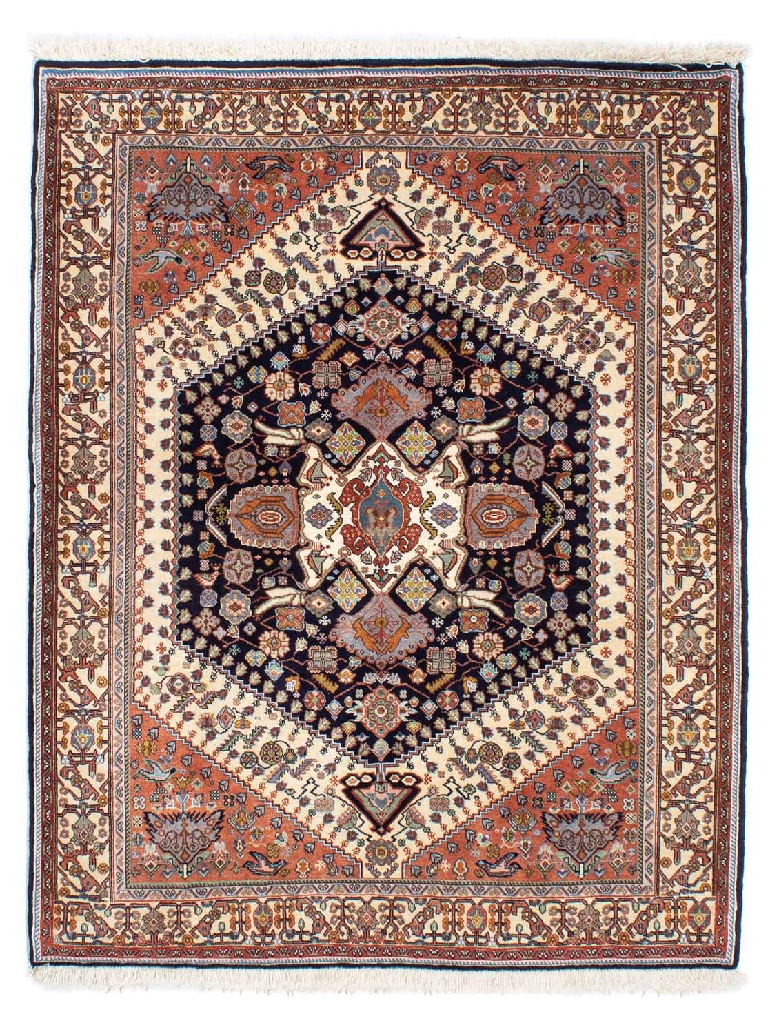 Gabbeh Tapijt - Kashkuli Perzisch - 180 x 145 cm - donkerblauw