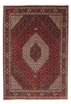 Perzisch tapijt - Bijar - 251 x 176 cm - donkerrood