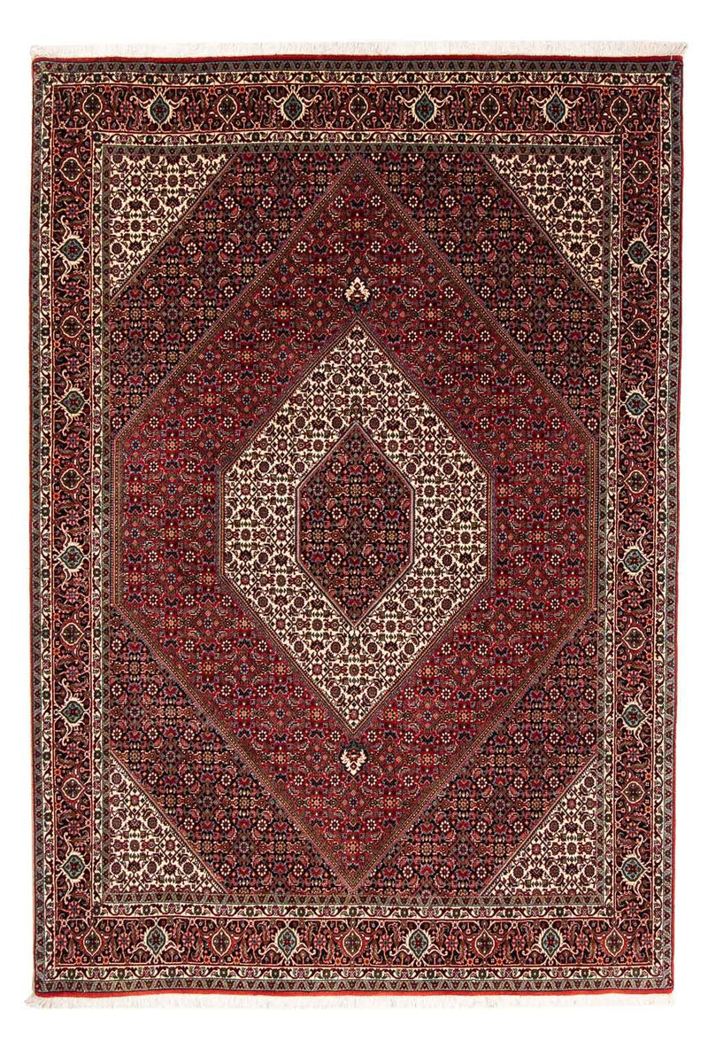 Perzisch tapijt - Bijar - 251 x 176 cm - donkerrood