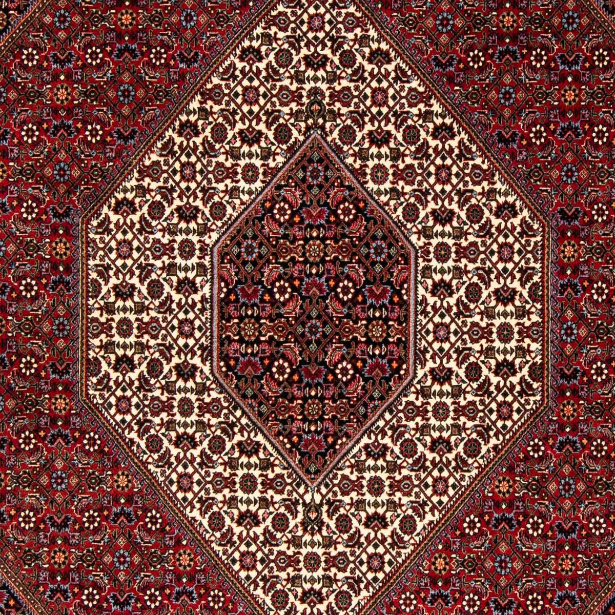 Perzisch tapijt - Bijar - 251 x 176 cm - donkerrood