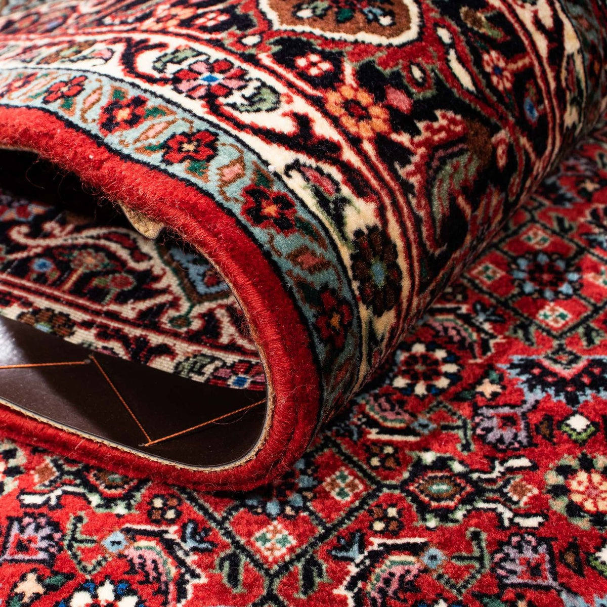 Perzisch tapijt - Bijar - 251 x 176 cm - donkerrood