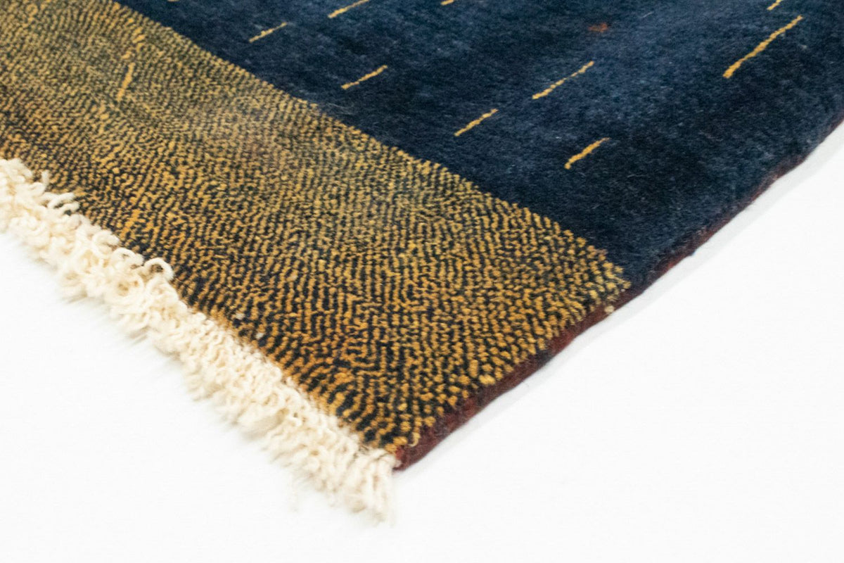 Gabbeh Tapijt - Loribaft Perzisch - 160 x 116 cm - donkerblauw