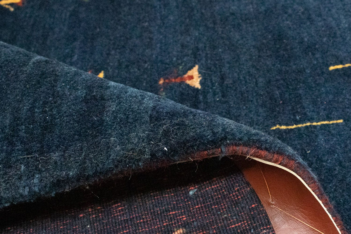 Gabbeh Tapijt - Loribaft Perzisch - 160 x 116 cm - donkerblauw