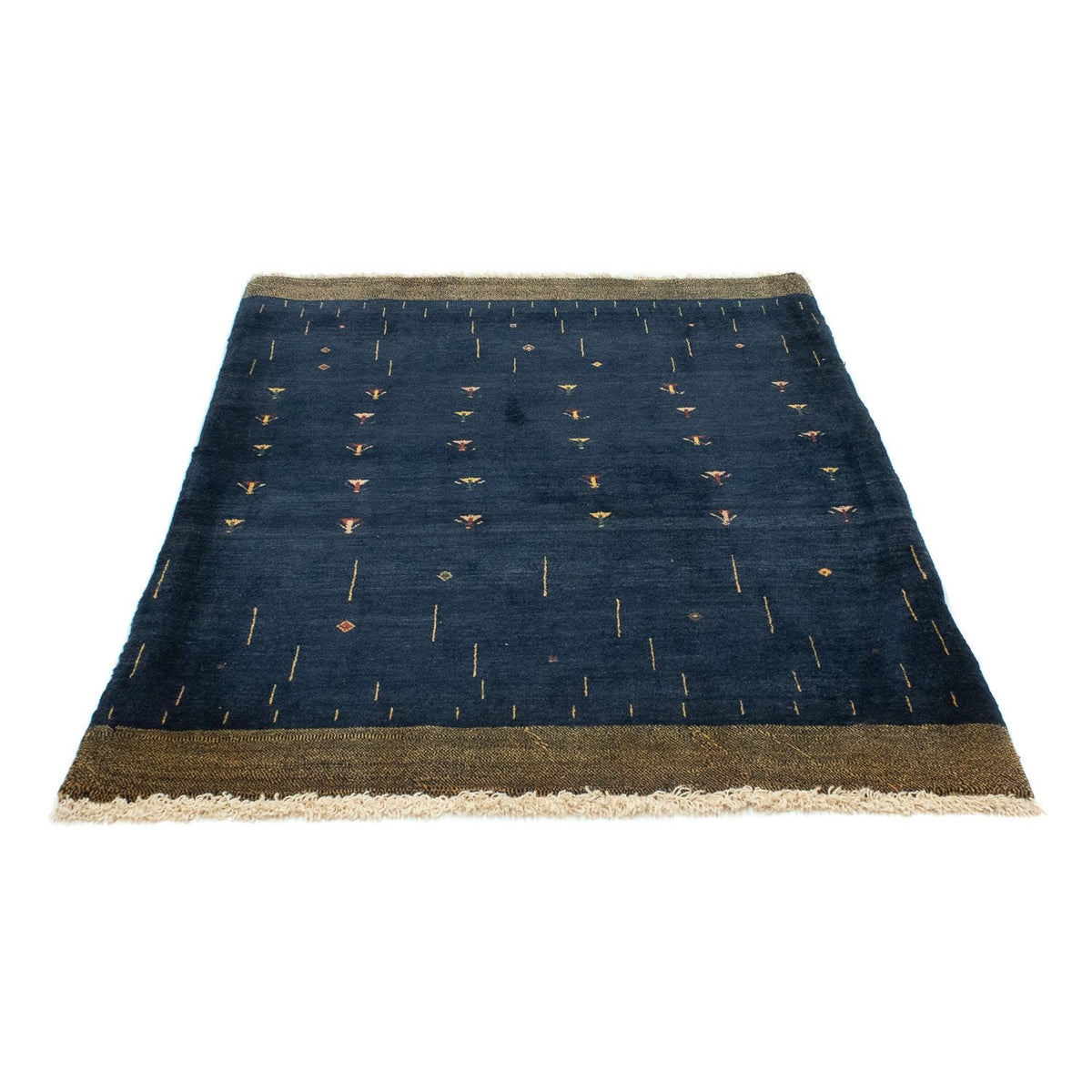 Gabbeh Tapijt - Loribaft Perzisch - 160 x 116 cm - donkerblauw