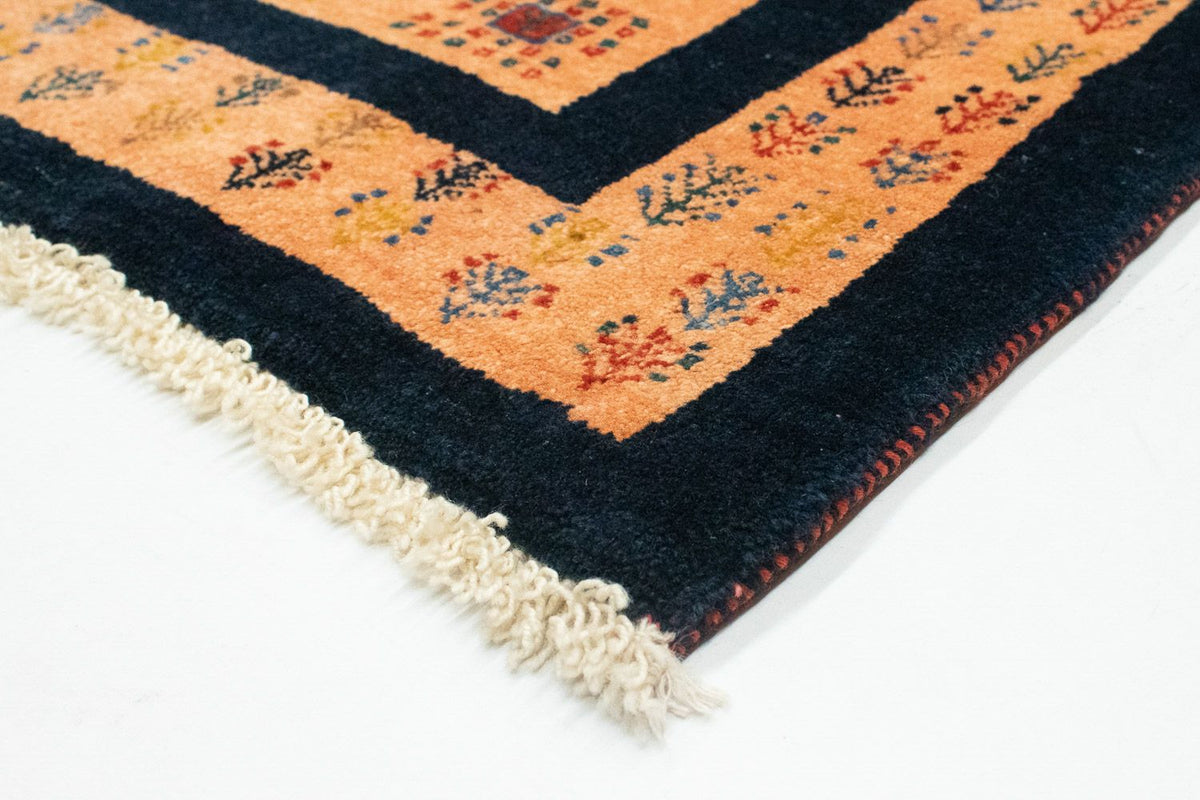 Gabbeh Tapijt - Loribaft Perzisch - 202 x 134 cm - donkerblauw