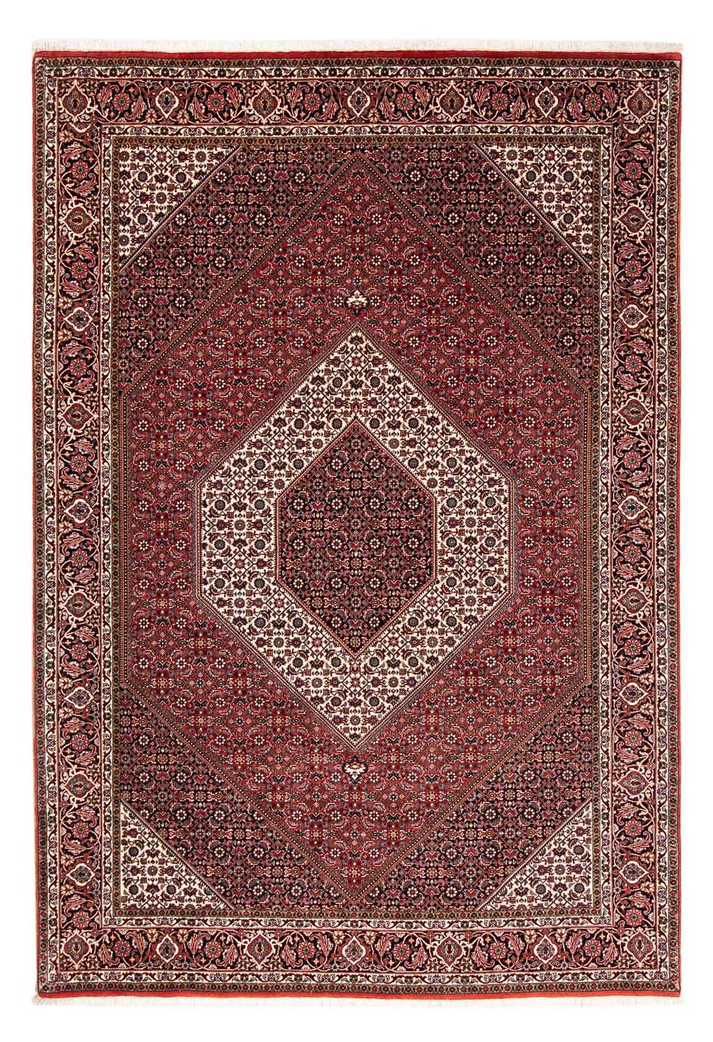 Perzisch tapijt - Bijar - 249 x 174 cm - donkerrood