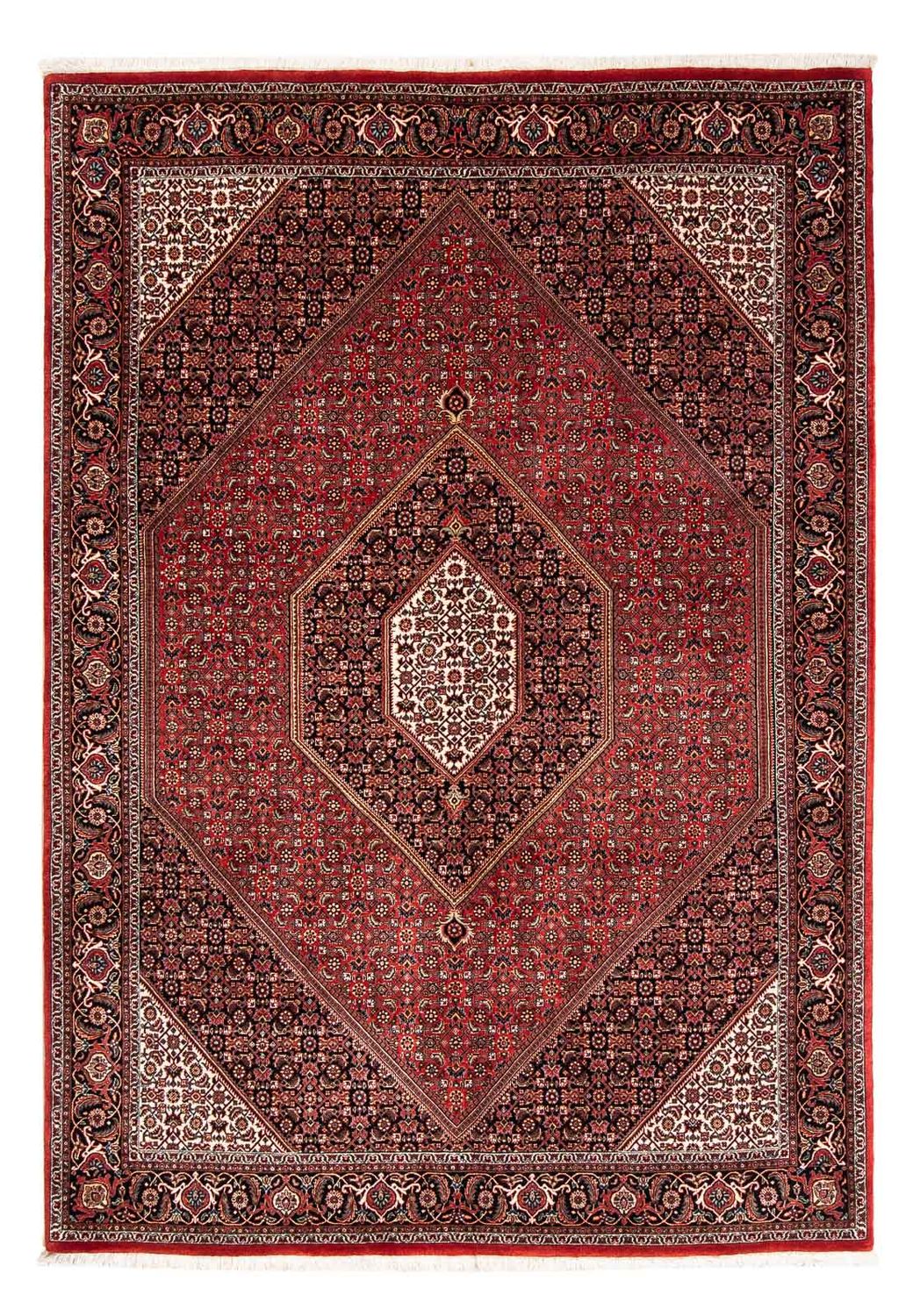 Perzisch tapijt - Bijar - 240 x 171 cm - donkerrood