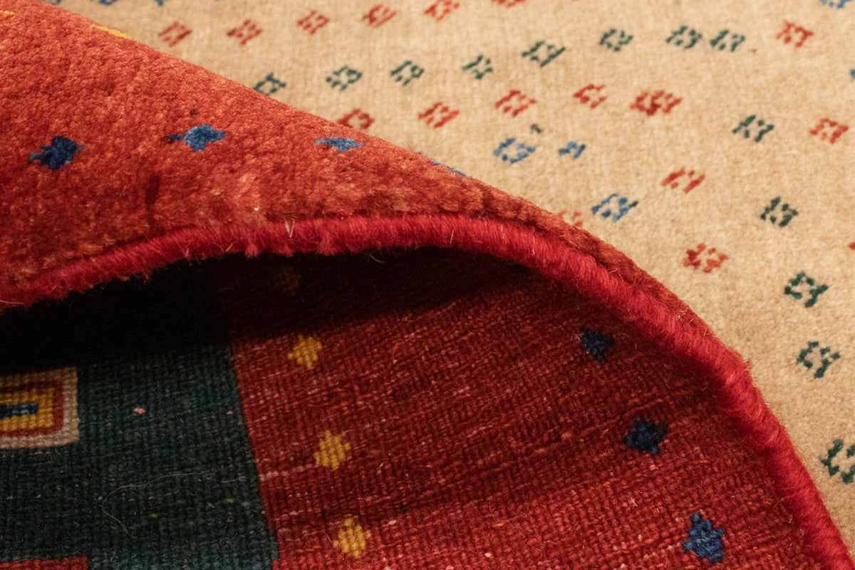 Gabbeh Tapijt - Loribaft Perzisch - 153 x 103 cm - goud