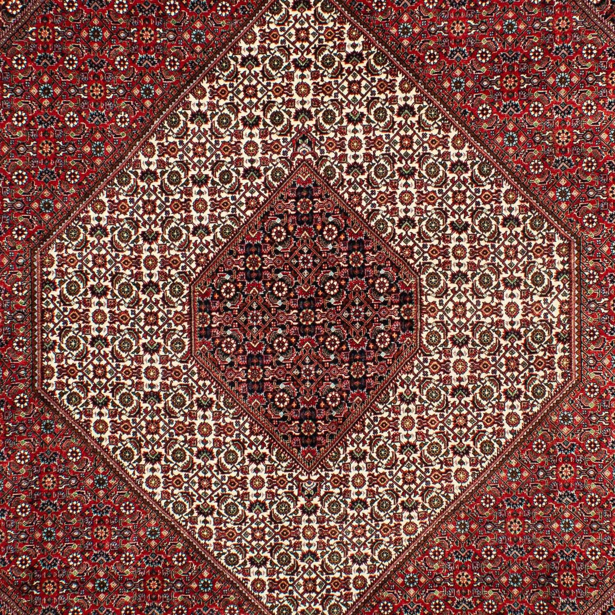 Perzisch tapijt - Bijar - 300 x 203 cm - donkerrood