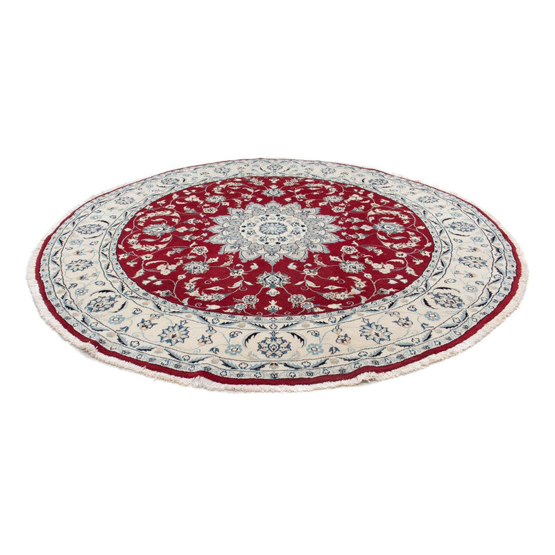 Perzisch tapijt - Nain rond  - 250 x 250 cm - donkerrood