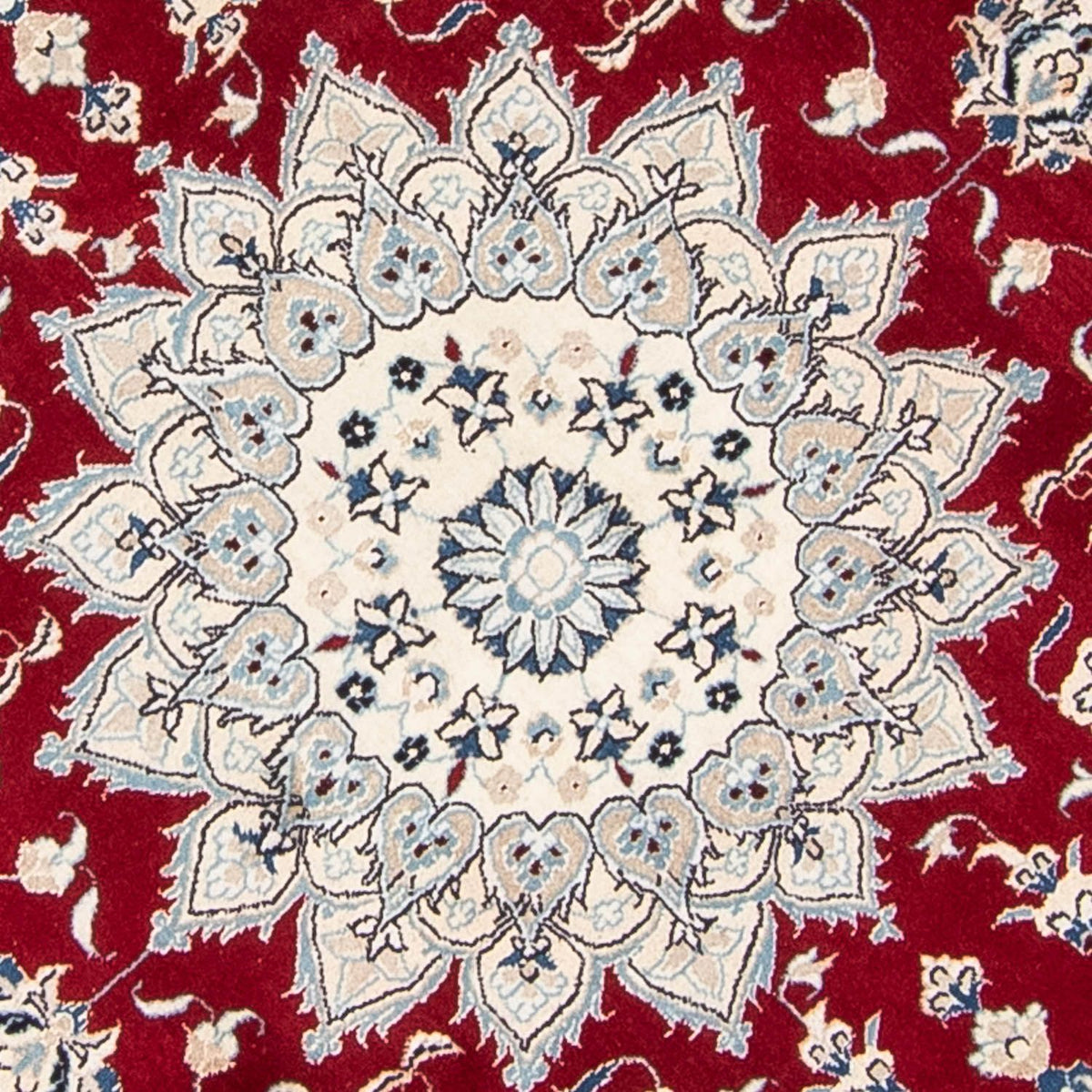 Perzisch tapijt - Nain rond  - 245 x 245 cm - donkerrood