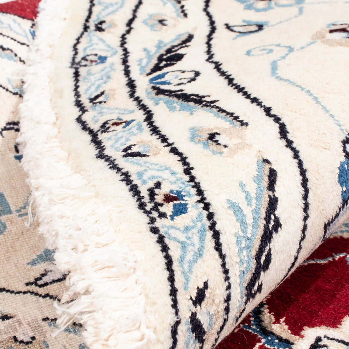 Perzisch tapijt - Nain rond  - 245 x 245 cm - donkerrood