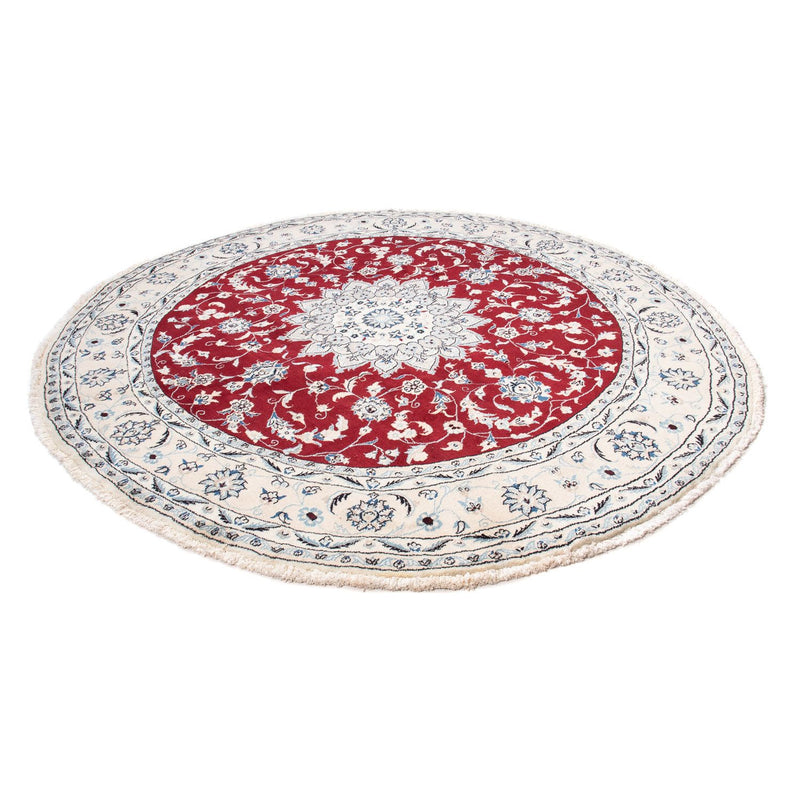 Perzisch tapijt - Nain rond  - 245 x 245 cm - donkerrood