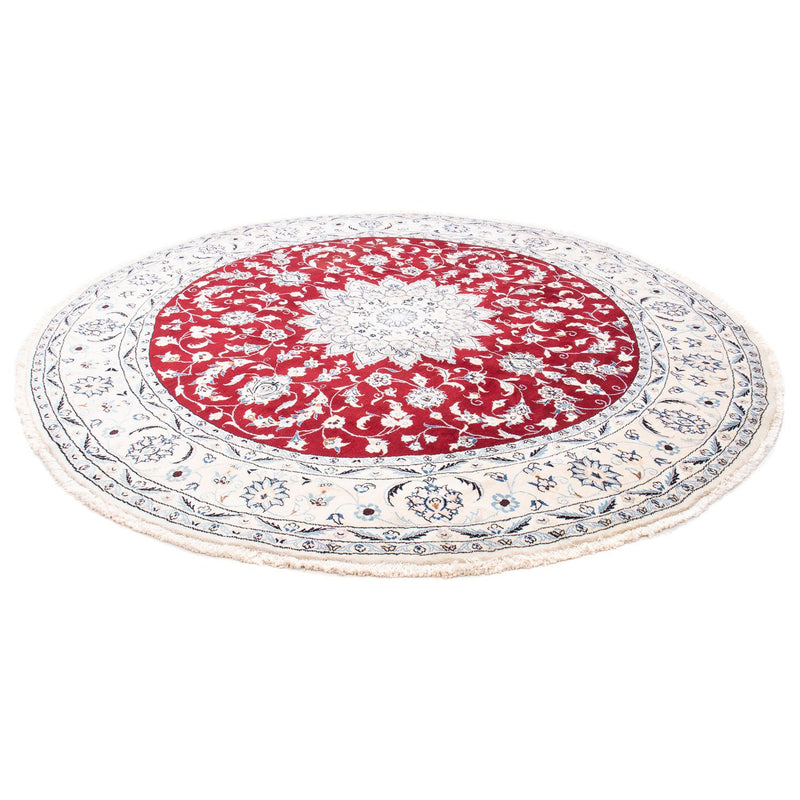 Perzisch tapijt - Nain rond  - 253 x 253 cm - donkerrood