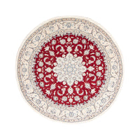 Perzisch tapijt - Nain rond  - 250 x 250 cm - rood