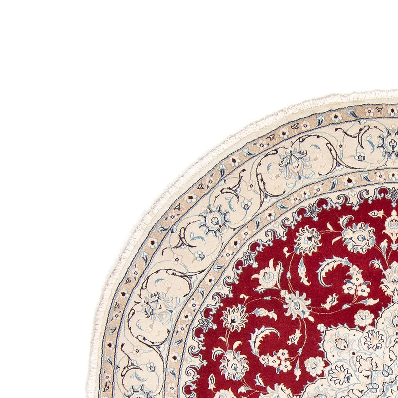 Perzisch tapijt - Nain rond  - 250 x 250 cm - rood