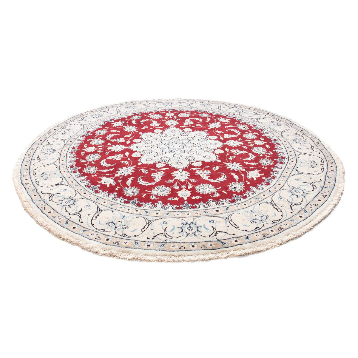 Perzisch tapijt - Nain rond  - 250 x 250 cm - rood