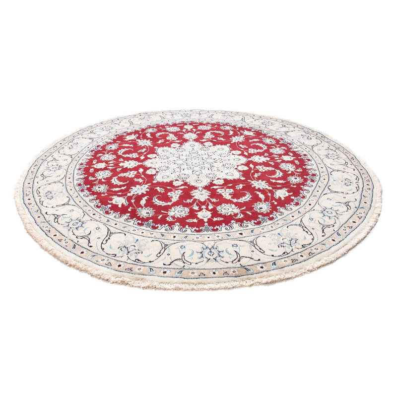 Perzisch tapijt - Nain rond  - 250 x 250 cm - rood