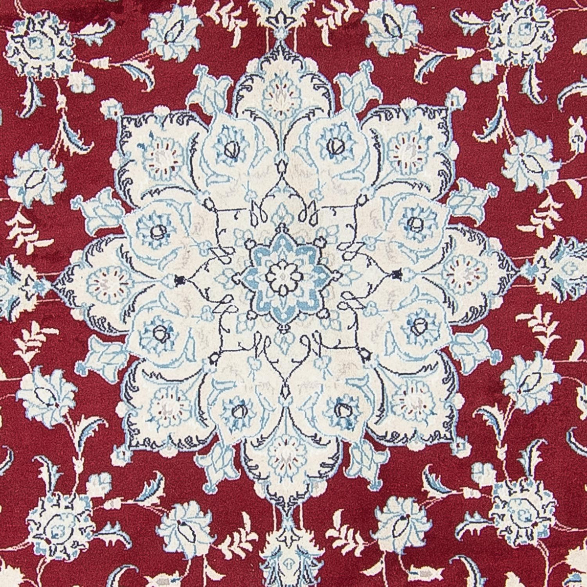 Perzisch tapijt - Nain rond  - 290 x 290 cm - donkerrood